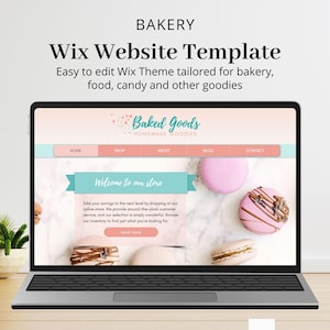 Wix Website Template, Bakery Website, Wix Web Template, Wix Website Design, Online Store, Wix Store Template, Cookies, Baking, Bakery