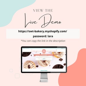 Op de afbeelding: Een computerscherm dat een website voor een bakkerij genaamd "Sweet & Bakery" weergeeft. De website heeft een banner met de tekst "Freshly Baked" en een foto van donuts. De website bevat ook een sectie voor gepromote producten.