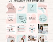 Instagram Post Templates Canva, Coach Instagram Templates, Canva Instagram Branding, Pink Social Media Templates, Canva Design, Coaching