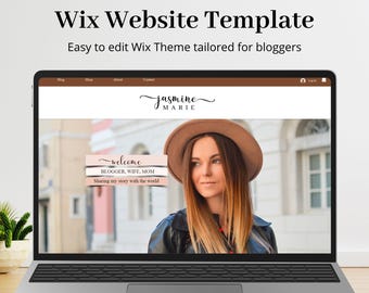 Blog osobisty ze sklepem internetowym, szablon strony internetowej Wix, projekt strony internetowej Wix, motyw bloga Wix, szablon sklepu Wix, kobieca strona internetowa Wix, kolory ziemi