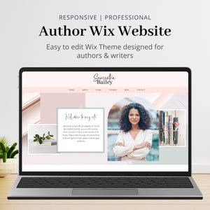 Wix Website Template, Wix Template Website Design, Wix Website Design, Wix Blog Theme, Wix Store Template, Feminine Wix Website, Author