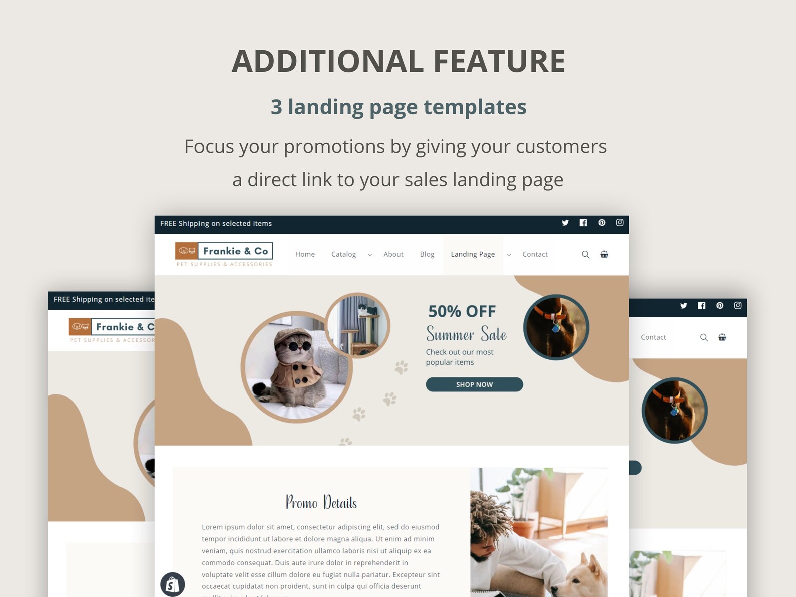 Pet Store Shopify Website Template, Pet Supplies Shopify Theme, Pet ...