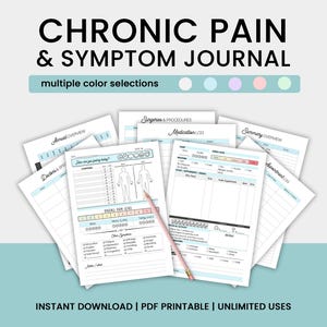 Printable Chronic Pain & Symptom Tracking Journal