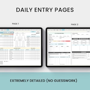 May include: Two pages of a daily tracker journal with sections for tracking mood, sleep, physical activity, and other health metrics. The journal is designed to help users track their progress and make informed decisions about their health.