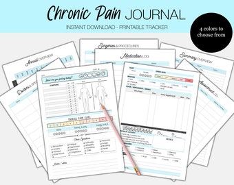 Chronic Pain Journal (Printable) | Tracker | Pain & Symptom Tracking | Extremely Detailed