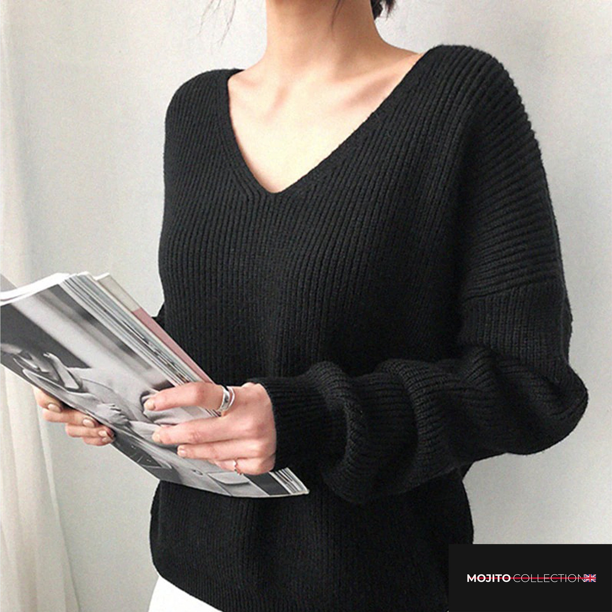 Winter Clothing Knitted Pullover Solid Colour Women's - Etsy UK