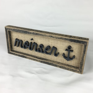 Maritime picture moinsen anchor Baltic Sea moin home mural unique gift North Sea wall decoration