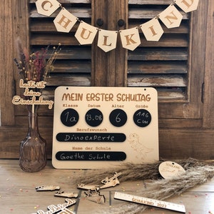 Recuerdo de los días de escuela 2025 inicio de clases tablero de decoración escolar regalo para niños de la escuela inscripción escolar foto madera tiza tablero de memoria