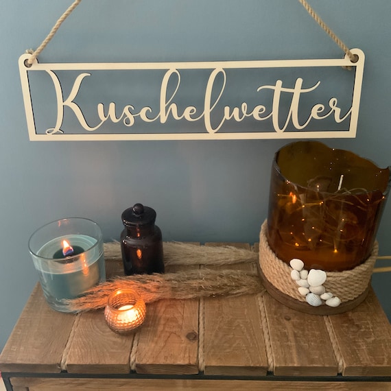 Cuddly weather falls autumn autumn wall decoration lettering wood decoration decoration