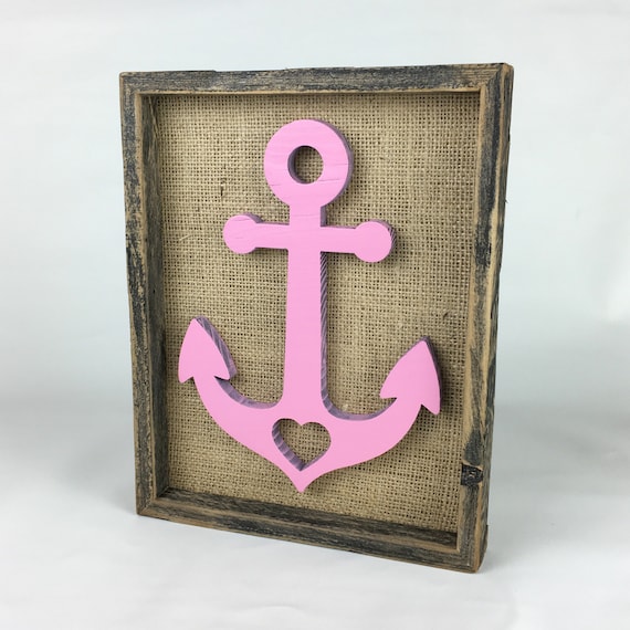 Anchor Picture with Heart Decoration Mural Unique Gift Wall Decoration Home Baltic Sea Holiday Wall Decoration
