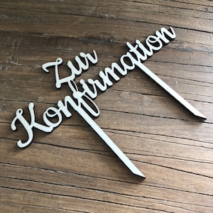 for Confirmation Cake Topper Wood Church Festival Celebration Cake Topper Cake
