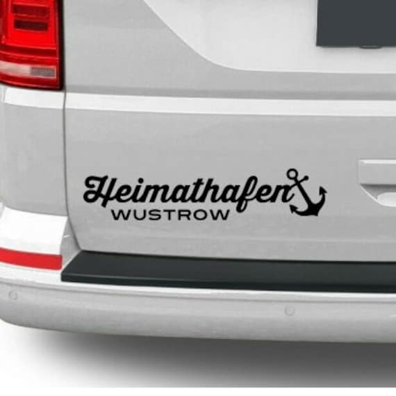 Home port desired location anchor maritime car sticker sticker car sticker desired name place of residence holiday coast Baltic sea sea ahoy