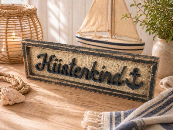 Coastal Child Maritime Decor Picture Anchor Wall Decor Wall Art Gift Home Unique