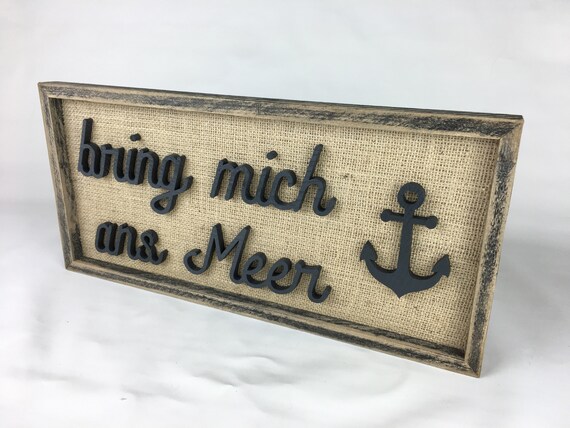 bring me to the sea Picture Wood Anchor Decoration Unique Gift Mural Decor Picture Baltic Sea Home Wall Decoration
