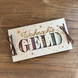 Dinero de Navidad Regalo de empresa de Navidad Tarjeta de madera Vale Dinero Regalo Dinero Tarjeta de regalo Cumpleaños Idea de regalo Gracias