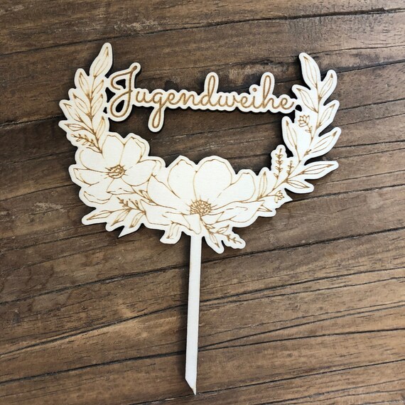 Youth consecration topper wood youth celebration cake cake topper celebration cake topper cake topper cake child youth school