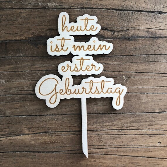 Today is my first birthday cake topper cake topper cake wood decoration topper party