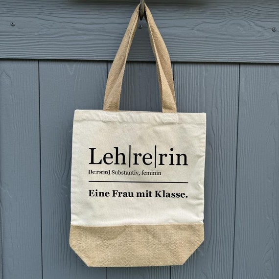 Bag XL Shopper Tote Bag Teacher School Bag Beach Bag Cotton Market Bag Gift Personalized Shopping Bag Organic