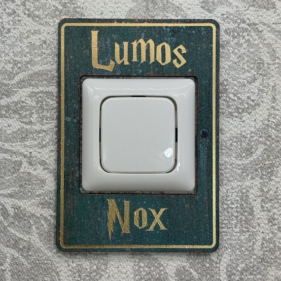 Lumos Nox light switch for magic fans Harry wooden decoration fan light on / light off switch panel switch panel Potter