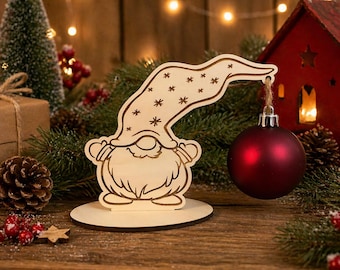 Kugelhalterung Weihnachtsbaum Holz Baum Halter Halterung Ständer XMAS Christmas Kugelständer Santa Claus Kugelhalter Wichtel