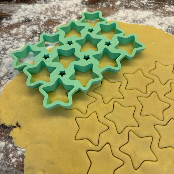 Cookie Cutter Multicutter Star Cookie Cutter Cookie Mold Cookie Cutter XMAS Christmas Advent 12 Stars Cookies