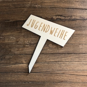 Jugendweihe topper wooden cake topper cake topper cake topper plug youth celebration school children youth