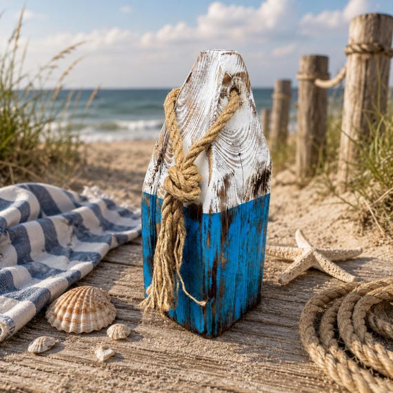 Wooden buoy, maritime decoration, beach, Baltic Sea, moin, decoration, wooden buoy, sea, seafaring, swimmer, beach house, North Sea, terrace, holiday flair