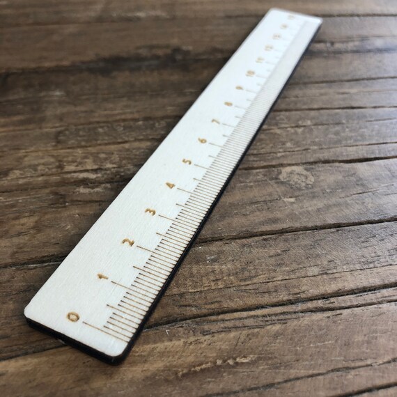 Ruler 15 cm wood wooden ruler gift craft school enrollment schoolchild first day of school
