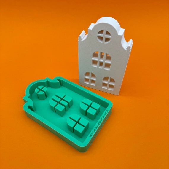 Silicone mold canal house casting mold silicone mold decoration concrete mold casting compound gift house town house