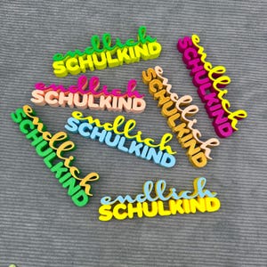 finally school child gift school enrollment school child 3D lettering school school child colorful colored decoration boy girl first class decoration