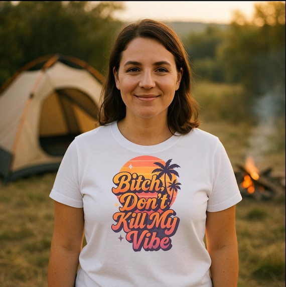Bitch dont kill my Vibe iron-on image Mom T-shirt print print iron-on summer beach retro image digital print