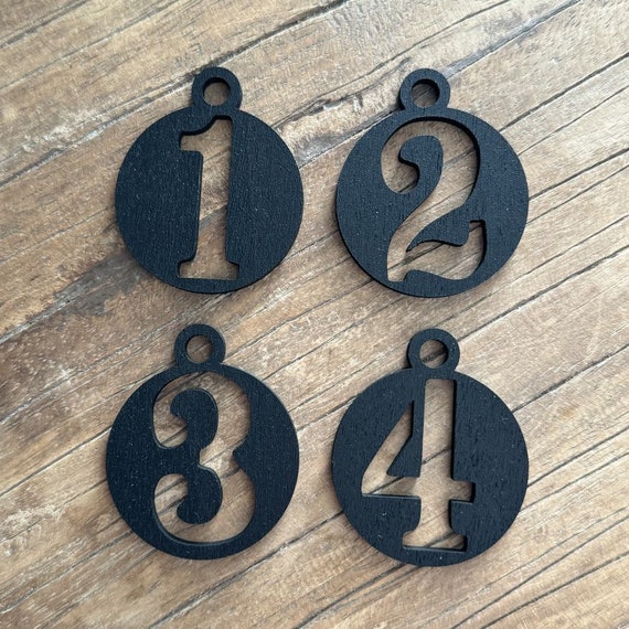 Advent wreath Advent decoration wooden pendant numbers Advent season candle Christmas winter cozy XMAS 1 2 3 4