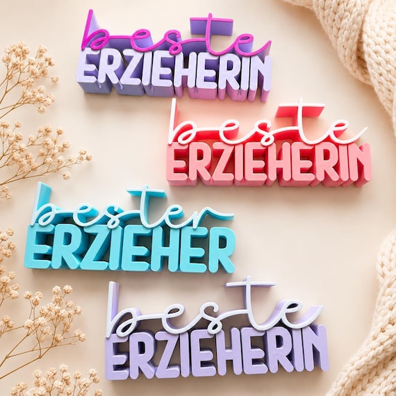 Best teacher gift, best teacher thank you, kindergarten farewell, farewell gift, daycare, nursery, 3D lettering, Smarties, souvenir