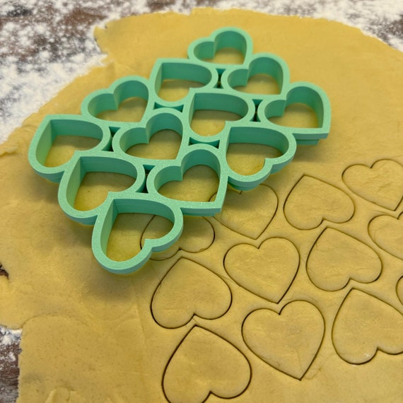 Cookie Cutter Multicutter Heart Cookie Cutter Cookie Mold Cookie Cutter XMAS Christmas Advent 12 Hearts Cookies