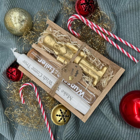 Gardemann gold candle gift Christmas XMAS Christmas souvenir Raysin wish fulfiller gift idea decoration wood gardemänchen