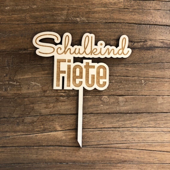 Schoolchild desired name 2024 Topper wood cake topper cake topper cake enrollment school start celebration cake individual