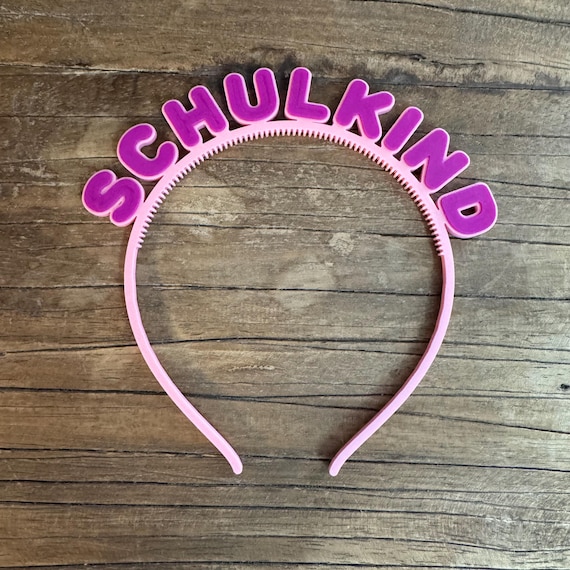 Headband school child school enrollment accessory gift first grader 1st day of school party decoration 1st day of school photo headband headdress