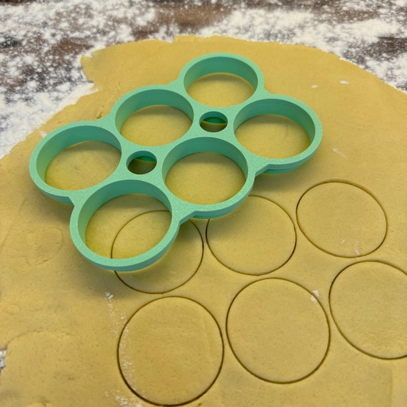 Cookie Cutter Multicutter Circle 5 cm Cookie Cutter Cookie Shape Cookie Cutter XMAS Christmas Advent 6 Circles Cookies