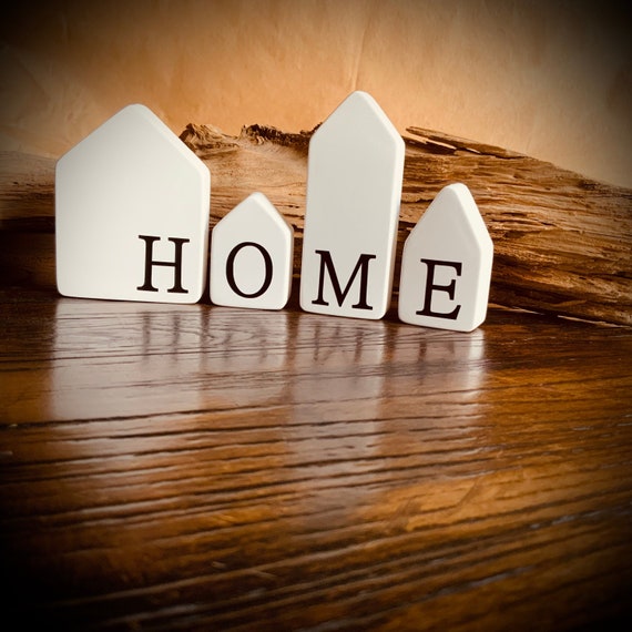 House mold home decoration decoration gift idea set of 4 house decoration Raysin Home home hygge Home Sweet Home