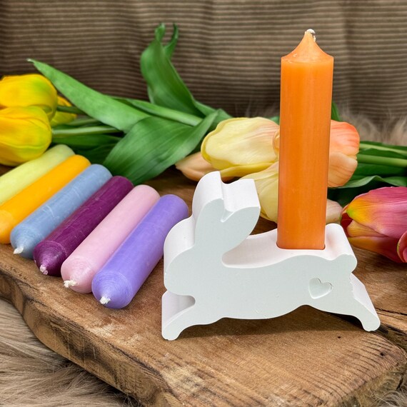 Easter Bunny Candle Holder Gift Bunny Gift Wrapping Bunny Souvenir Decoration with Candle