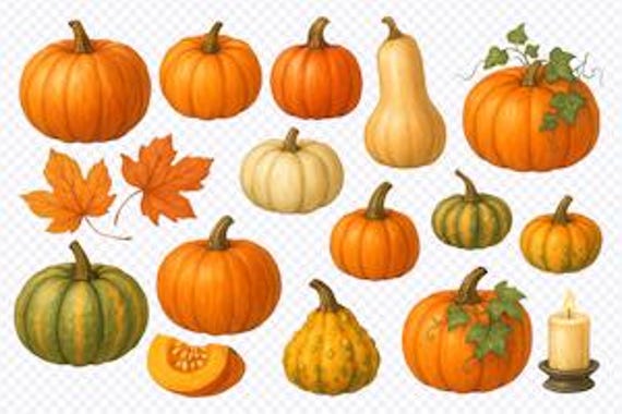 Rub-On Transfer A5 Autumn Motifs Pumpkin Leaves Decoration | Scratch-off images for candles, scrapbooking, crafts, DIY, cards & gifts