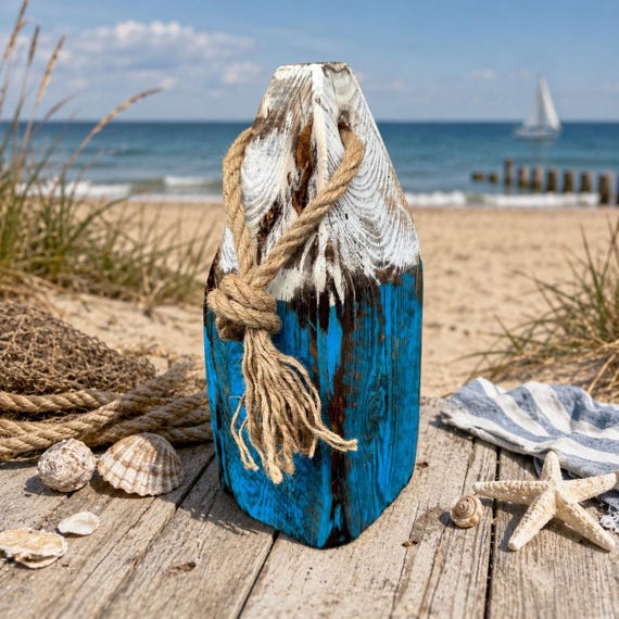 Wooden buoy, maritime decoration, beach, Baltic Sea, moin, decoration, wooden buoy, sea, seafaring, swimmer, beach house, North Sea, terrace, holiday flair, lake, ahoy