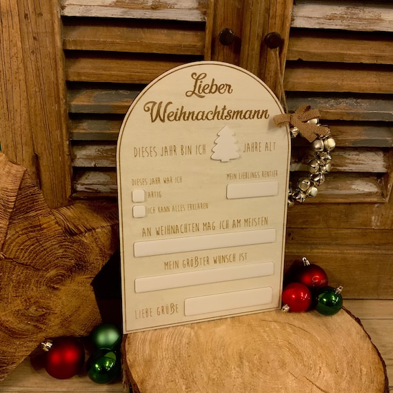 Memory board reminder of Christmas XMAS decoration children's gift photo board Christmas photo shooting gift idea wood acrylic