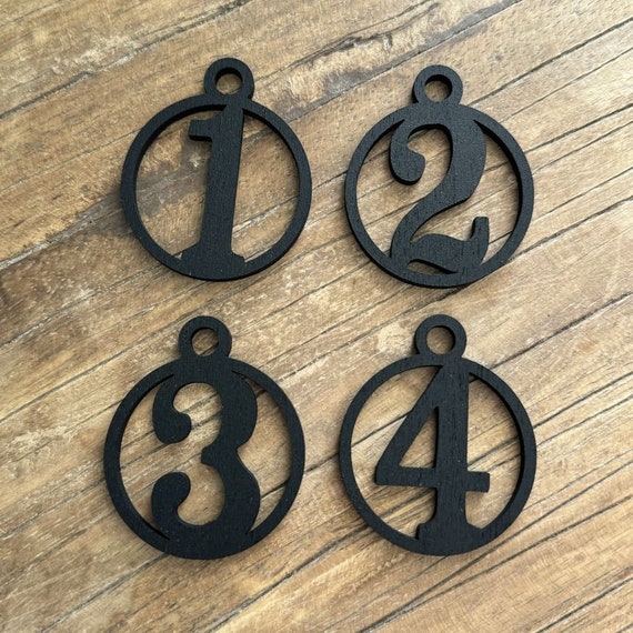 Advent wreath Advent decoration wooden pendant numbers Advent season candle Christmas winter cozy XMAS 1 2 3 4