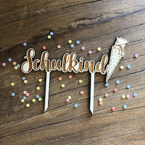 Schoolchild Topper Wood School Enrollment 2025 Cake Cake School Start of School First-grader Cake Topper First Day of School 1st Day of School