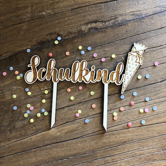Schoolchild Topper Wood School Enrollment 2025 Cake Cake School Start of School First-grader Cake Topper First Day of School 1st Day of School