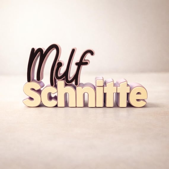 3MF file, 3D print file including commercial license, MILF cutouts, display stand, gift for mom, girlfriend, Mother's Day