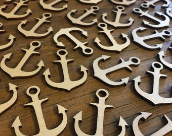 25 x anchor wooden maritime decoration craft sea ahoy Baltic Sea wooden anchor wooden anchor decorative idea holiday 2023 morning anchorage artificial