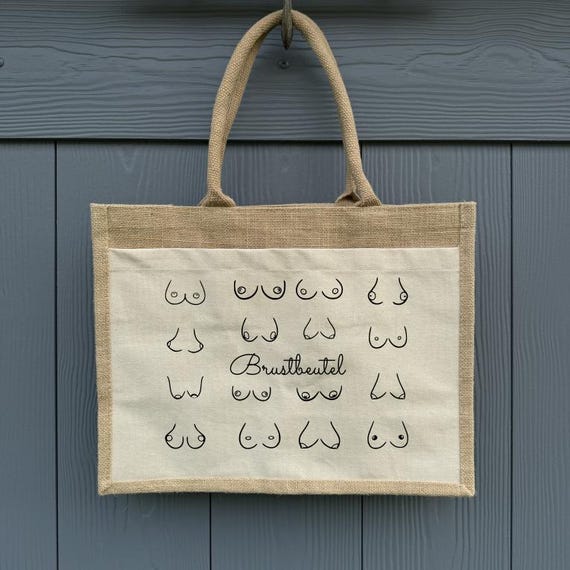 Bag Jute Shopper Tote Bag Neck Pouch Shopping Bag Cotton Market Bag Gift Personalized Jute Bag Shopping Bag XL Breast