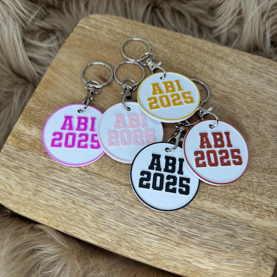 ABI 2025 keychain ABITUR graduation pendant 3D gift souvenir
